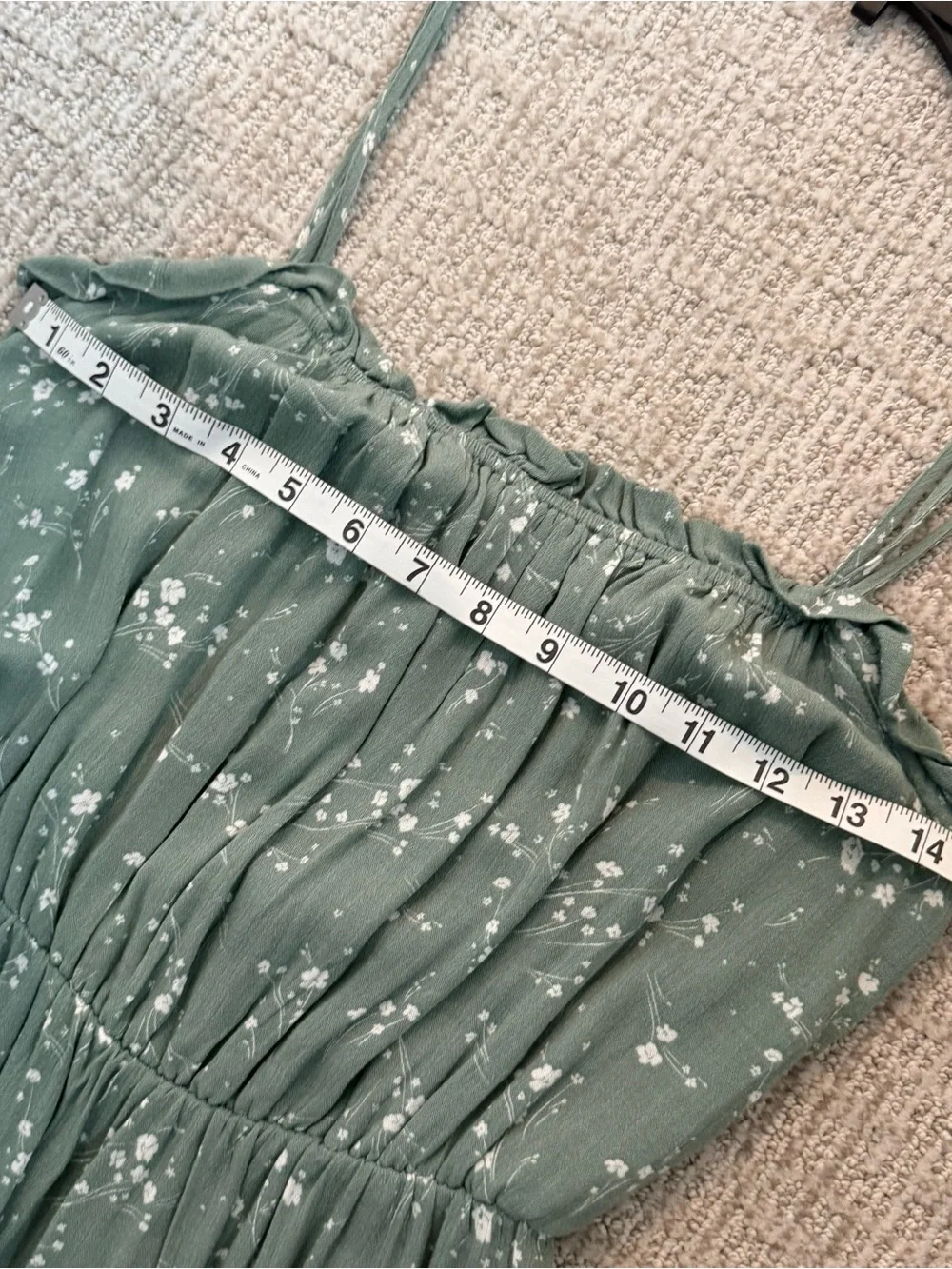 Pacsun LA Hearts sage green gathered waist sundress. Size Small. New- no tags
